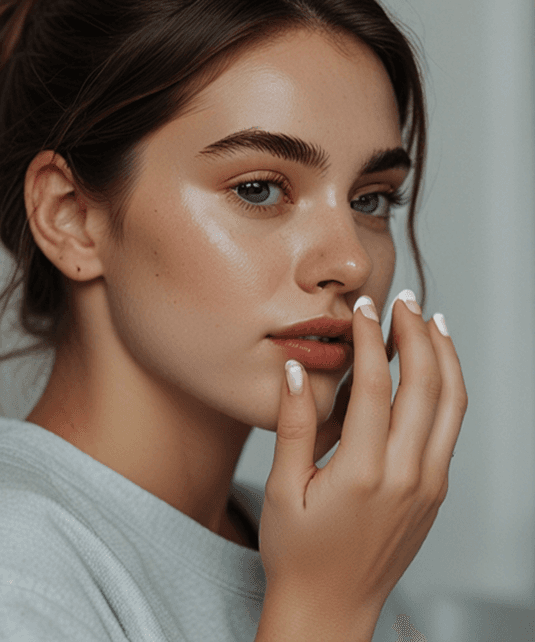 Clinical participant showing balanced, glowing barrier after 28-day Marigold Bloom ritual